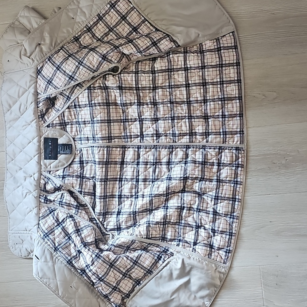 Tally Ho Quilted Beige Puffer Jacket - Picture 4 of 4